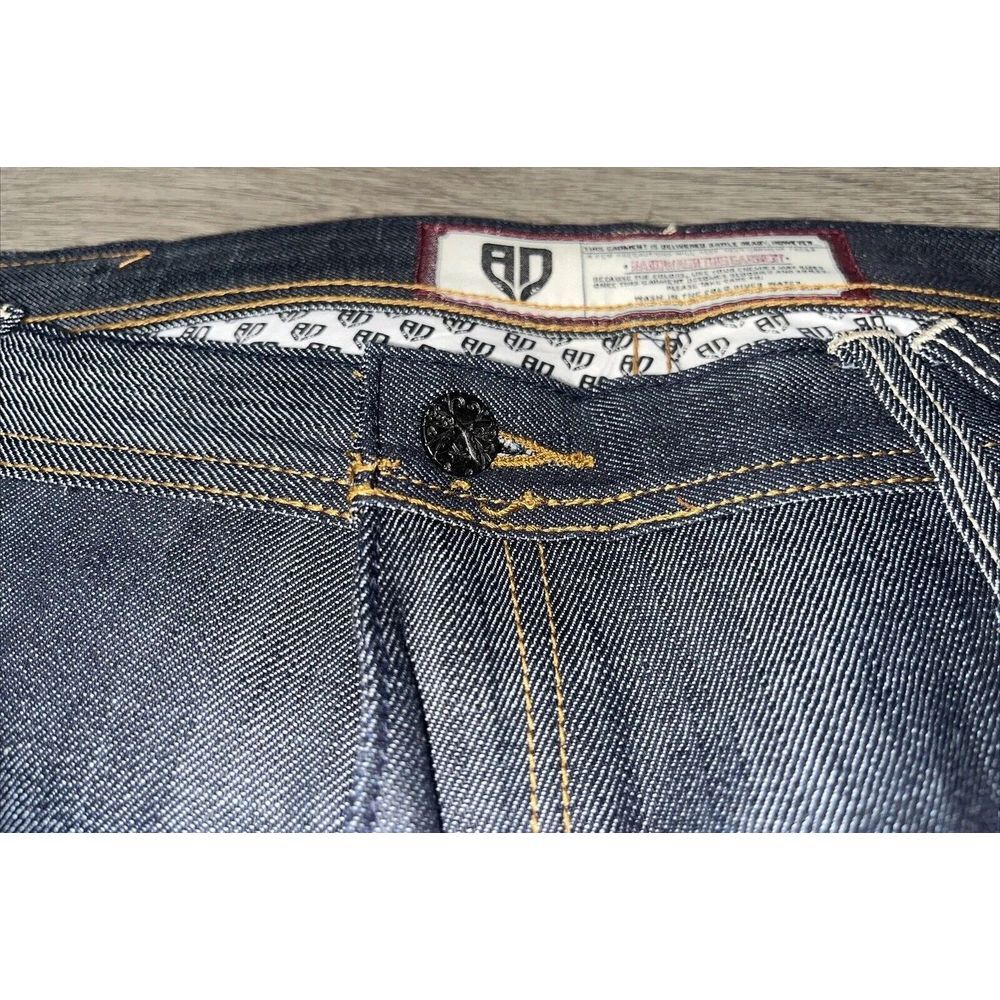 NEW Deadstock Y2K Artful Dodger Mens Jeans Embroidered & Bejeweled Size 42x35 - Picture 8 of 16